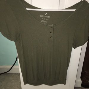 Dark green top